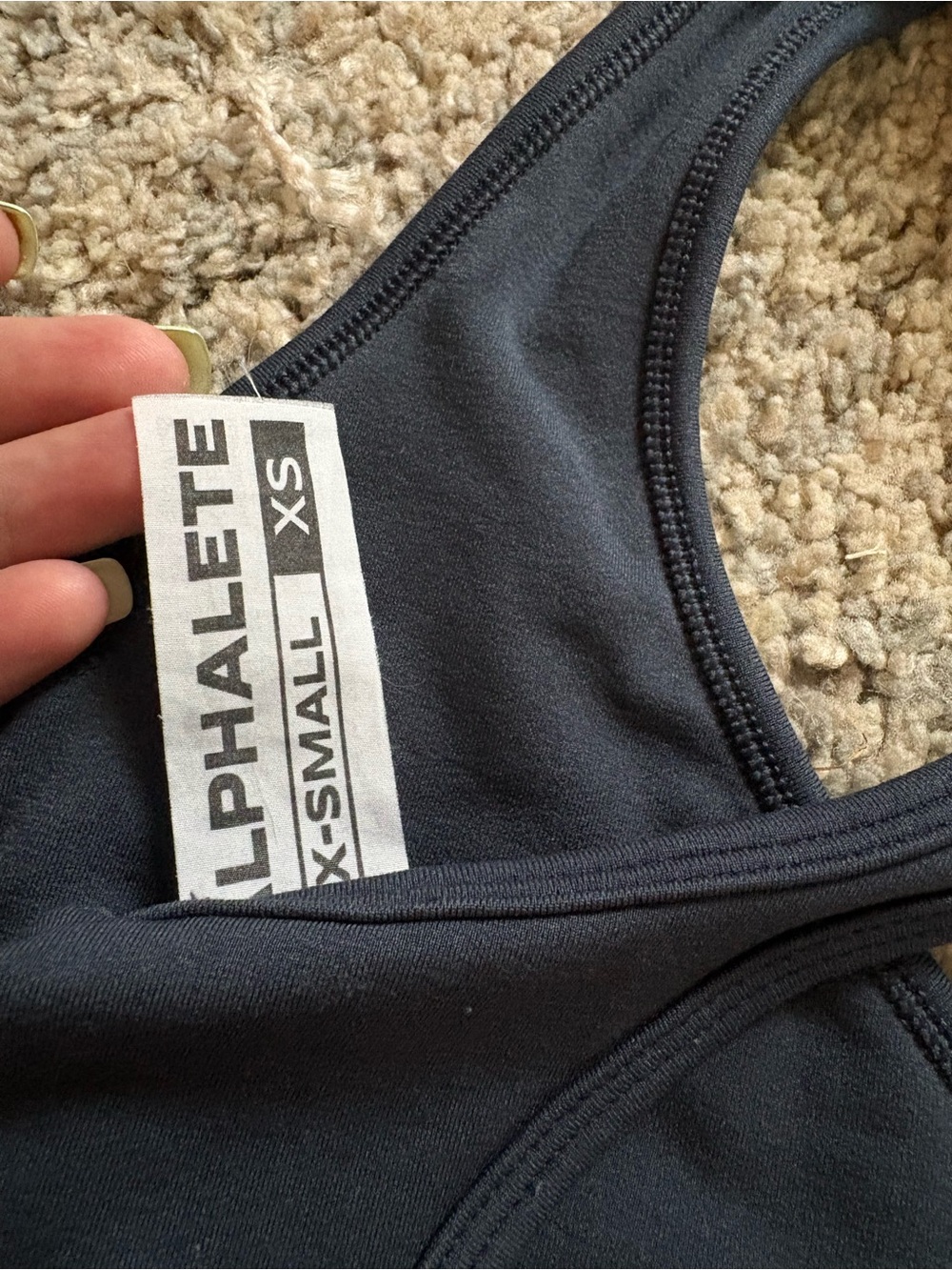 Alphalete Amplify Contour Bra Trusted Blue - Picture 4 of 4
